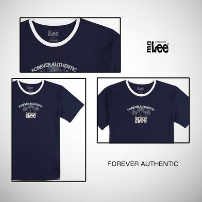 Stylistic Mr. Lee Men's Basic Tees Semi Body Fit 184276-U (White)