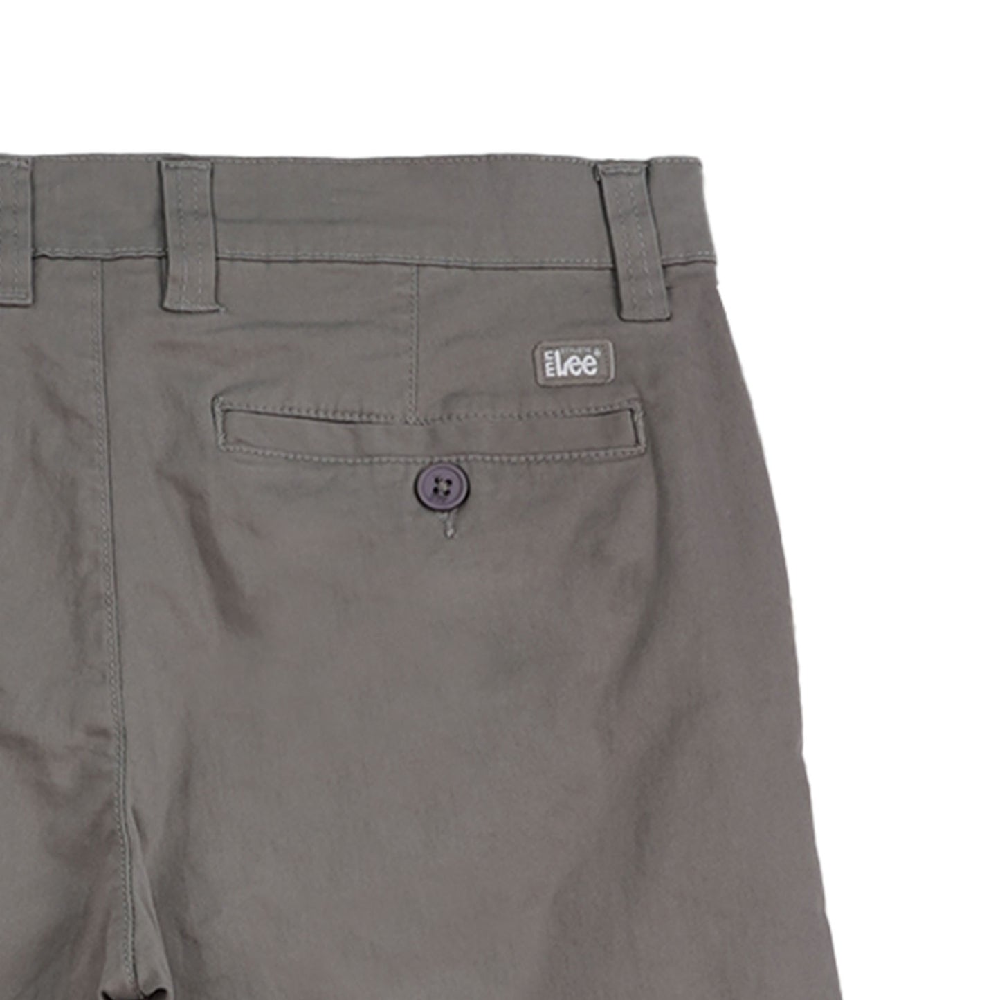 Stylistic Mr. Lee Men's Basic Non-Denim Chino Pants Mid Waist 181247 (Gray)