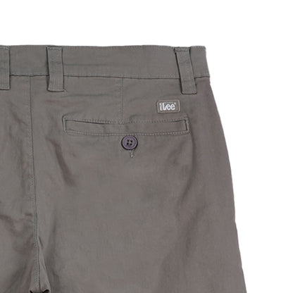 Stylistic Mr. Lee Men's Basic Non-Denim Chino Pants Mid Waist 181247 (Gray)