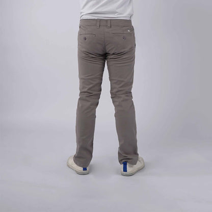 Stylistic Mr. Lee Men's Basic Non-Denim Chino Pants Mid Waist 181247 (Gray)