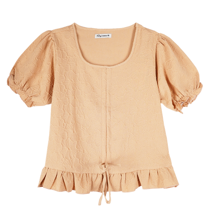 RRJ Ladies Basic Tees Boxy Fitting 163816-U (Beige)