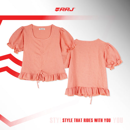 RRJ Ladies Basic Tees Boxy Fitting 163816-U (Pink)