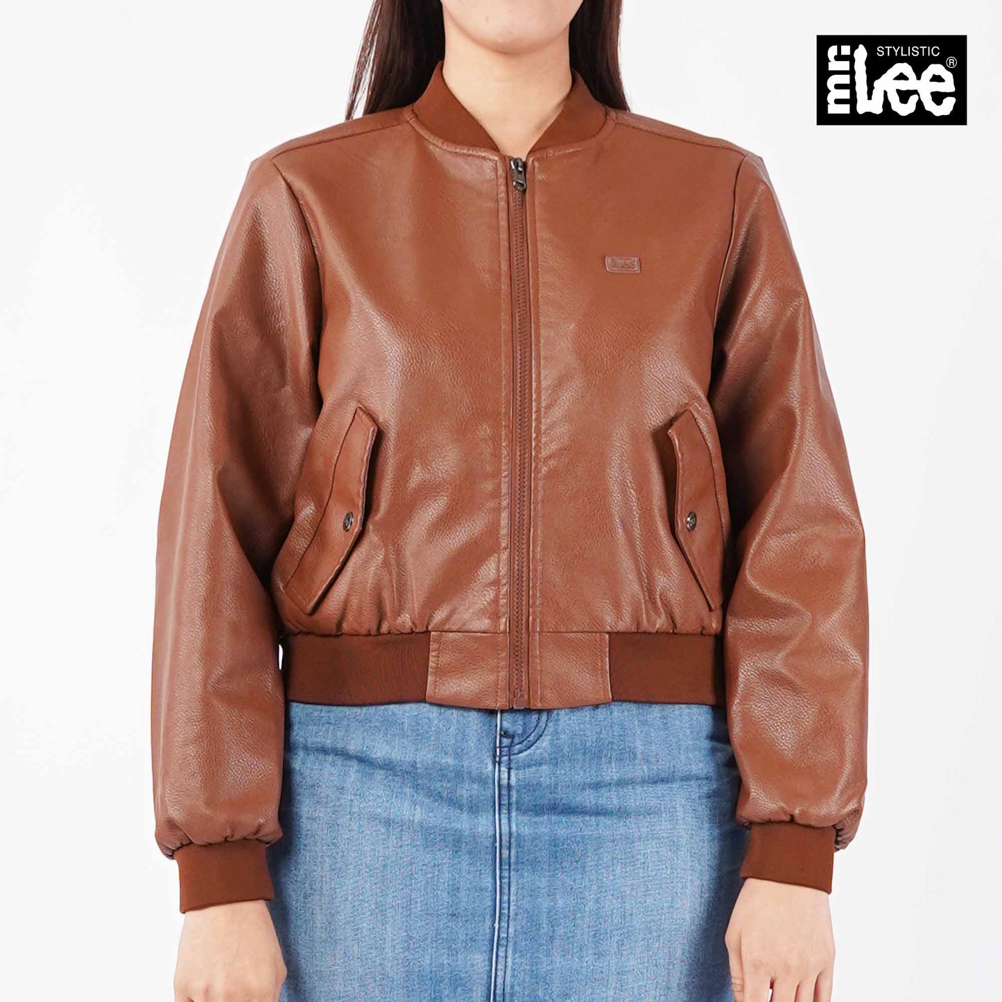 Stylistic Mr. Lee Ladies Basic Jacket Crop Fit 169478 (Brown)