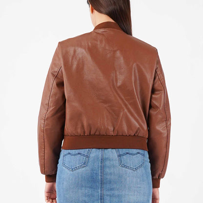 Stylistic Mr. Lee Ladies Basic Jacket Crop Fit 169478 (Brown)
