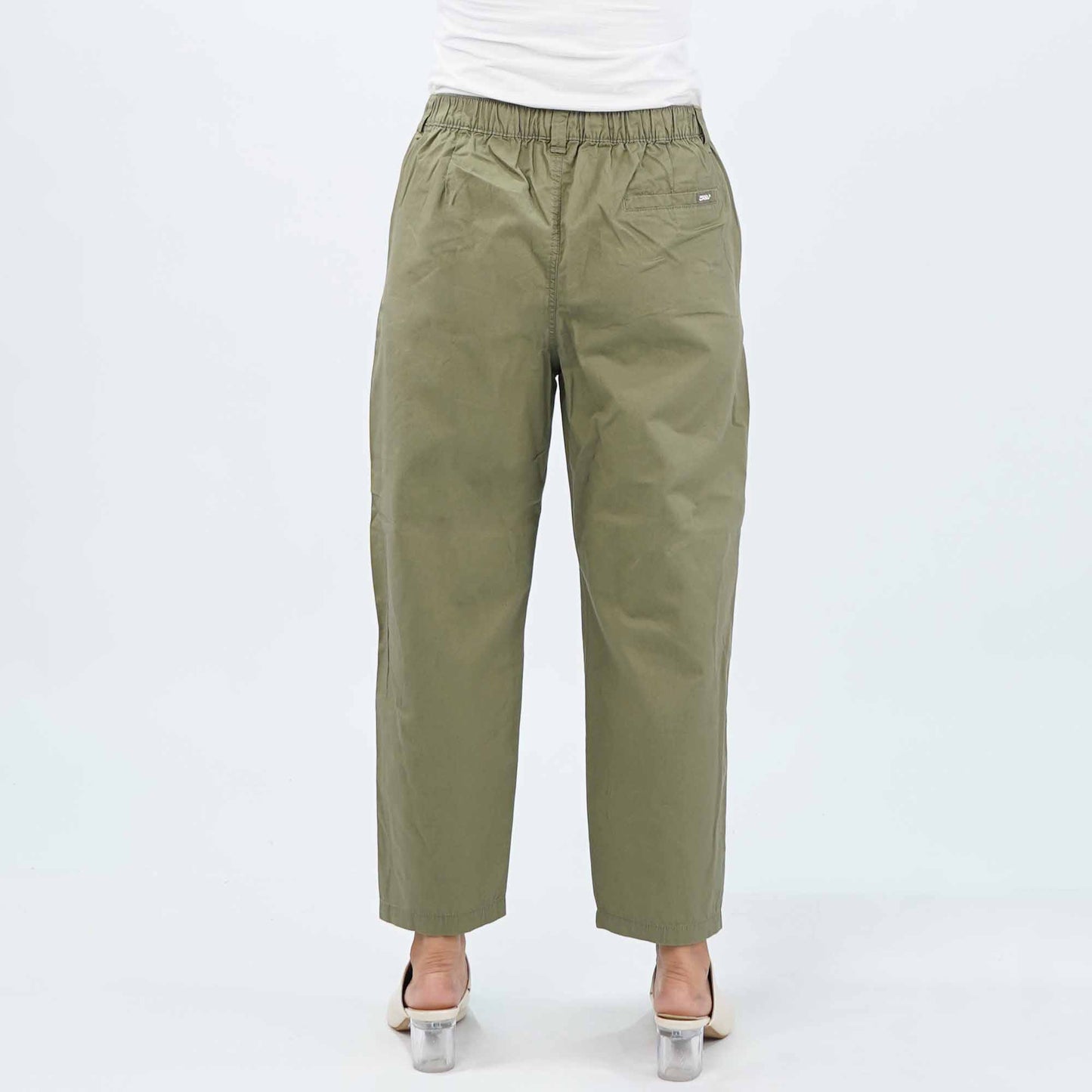 RRJ Ladies Basic Non-Denim Trouser Mid-Rise 172102-U (Deep Green)