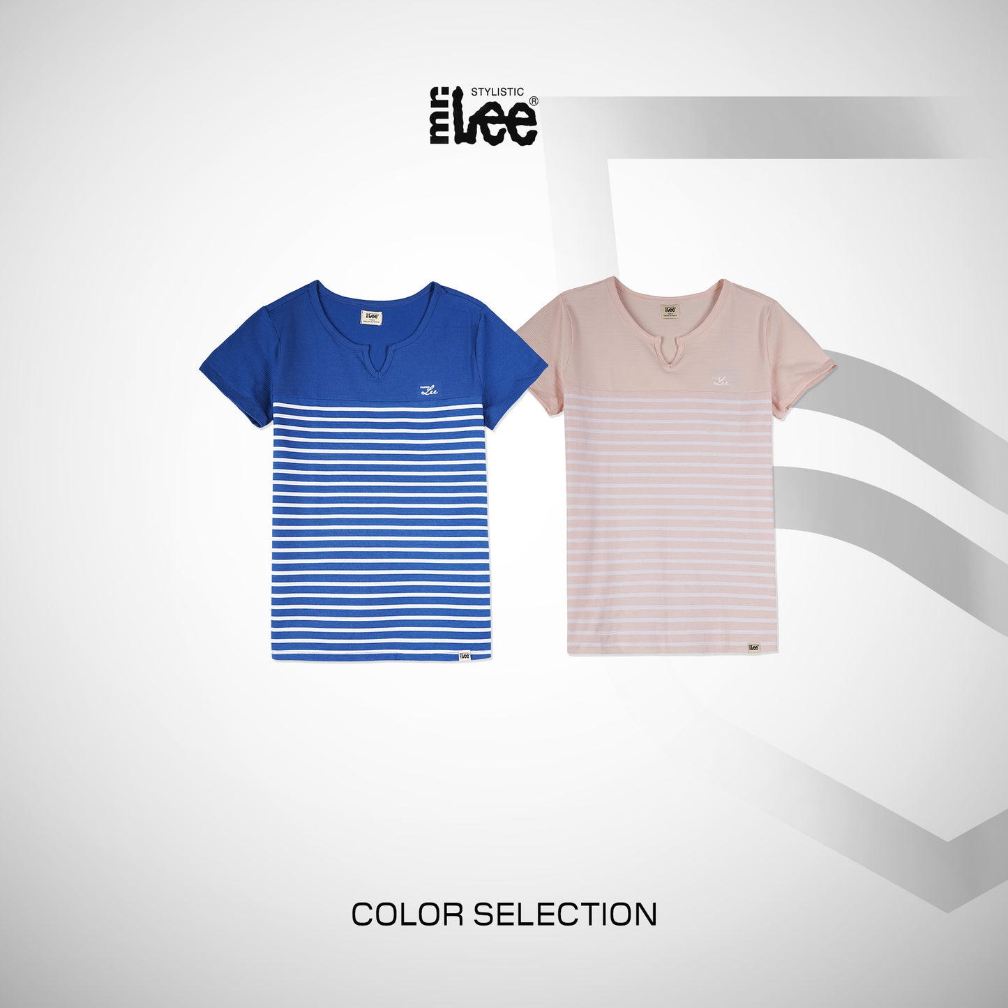 Stylistic Mr. Lee Ladies Basic Tees Regular Fit 130043 (Pink)