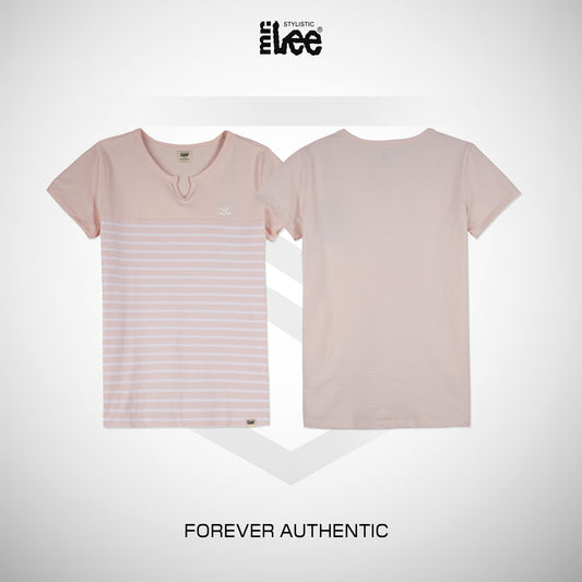 Stylistic Mr. Lee Ladies Basic Tees Regular Fit 130043 (Pink)