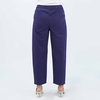 RRJ Ladies Basic Non-Denim Trouser Mid-Rise 172102-U (Navy)