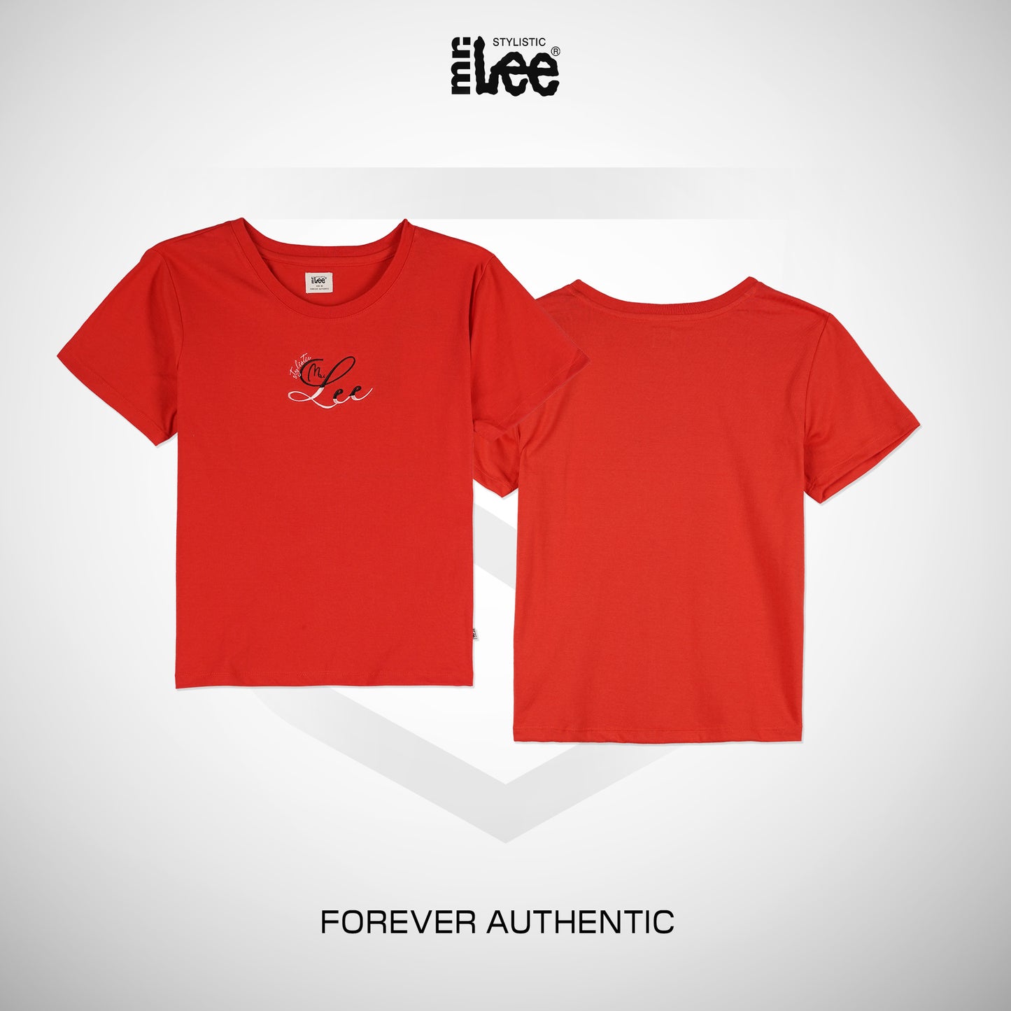 Stylistic Mr. Lee Ladies Basic Tees Boxy Fit 179288-U (Red)