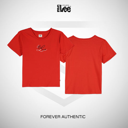 Stylistic Mr. Lee Ladies Basic Tees Boxy Fit 179288-U (Red)