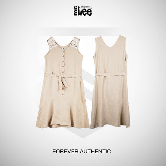 Stylistic Mr. Lee Ladies Basic Dress Relaxed Fit 171277 (Beige)