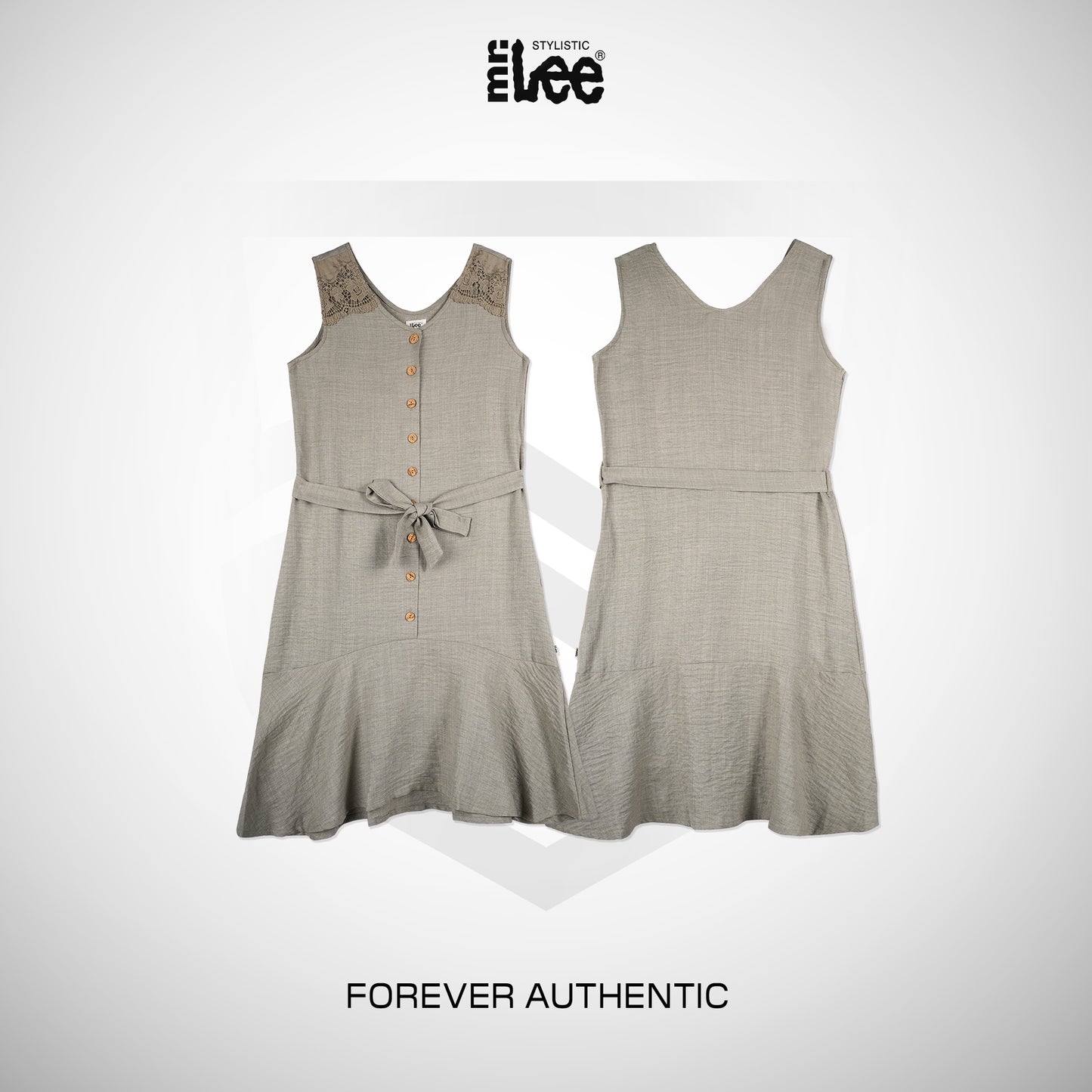 Stylistic Mr. Lee Ladies Basic Dress Relaxed Fit 171277 (Sage)