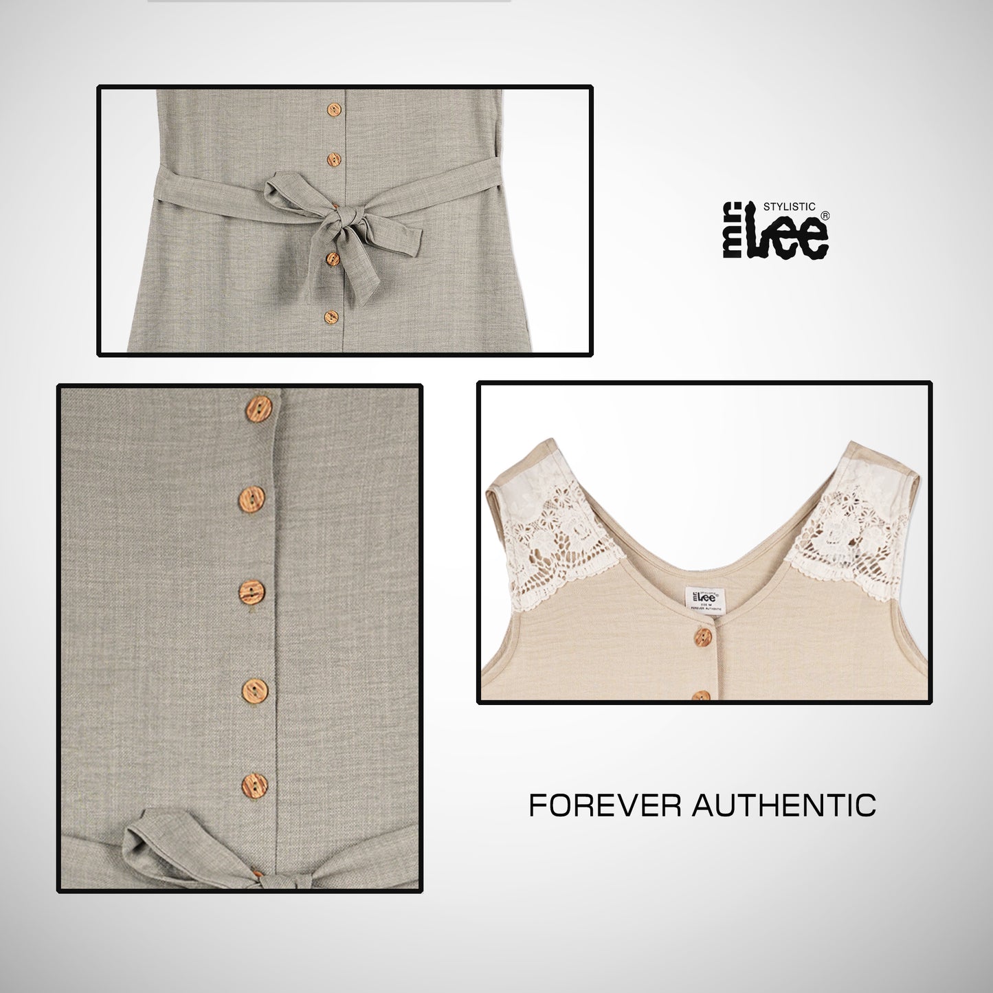 Stylistic Mr. Lee Ladies Basic Dress Relaxed Fit 171277 (Sage)