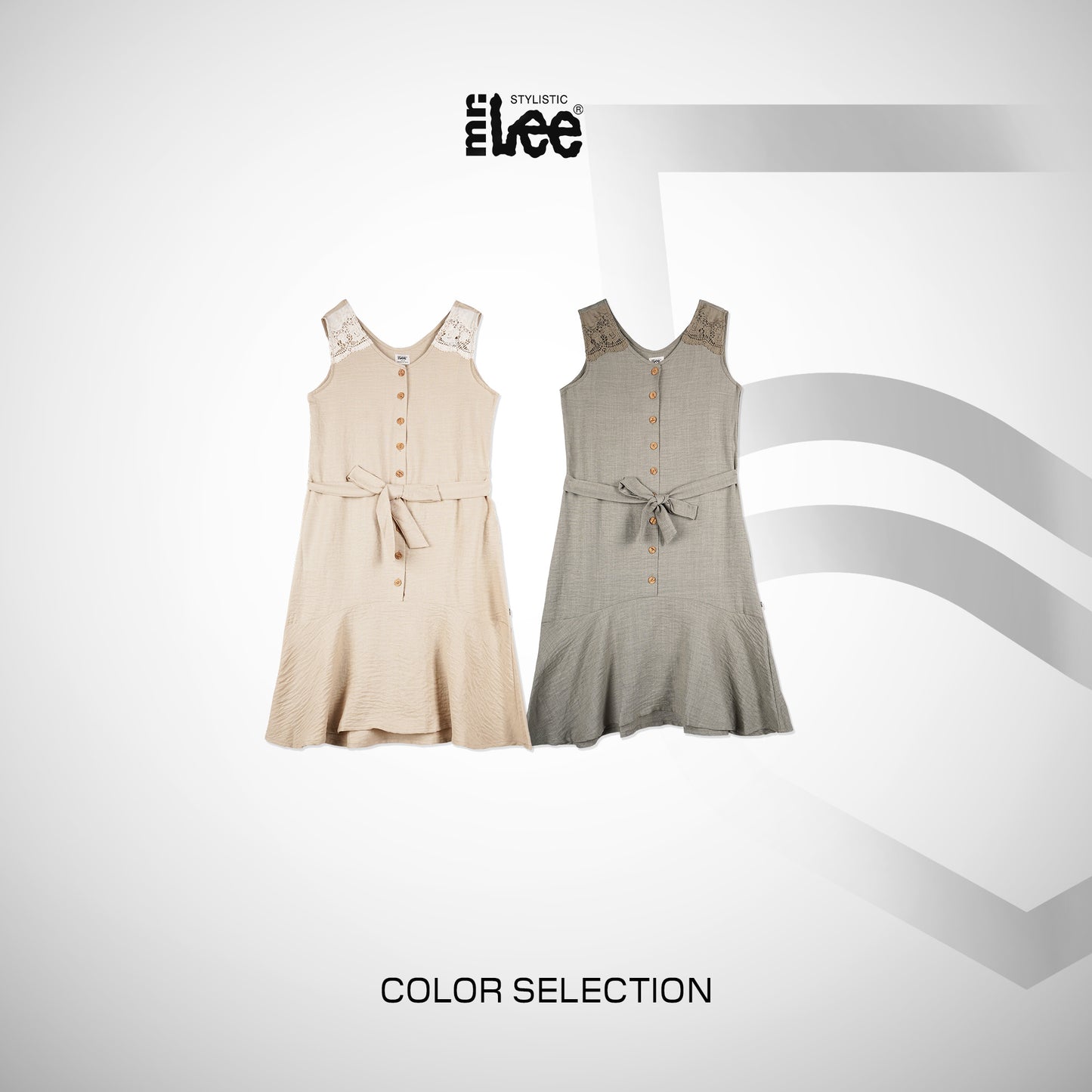 Stylistic Mr. Lee Ladies Basic Dress Relaxed Fit 171277 (Sage)