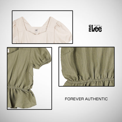 Stylistic Mr. Lee Ladies Basic Woven Shirt Boxy Fit 171338-U (Beige)