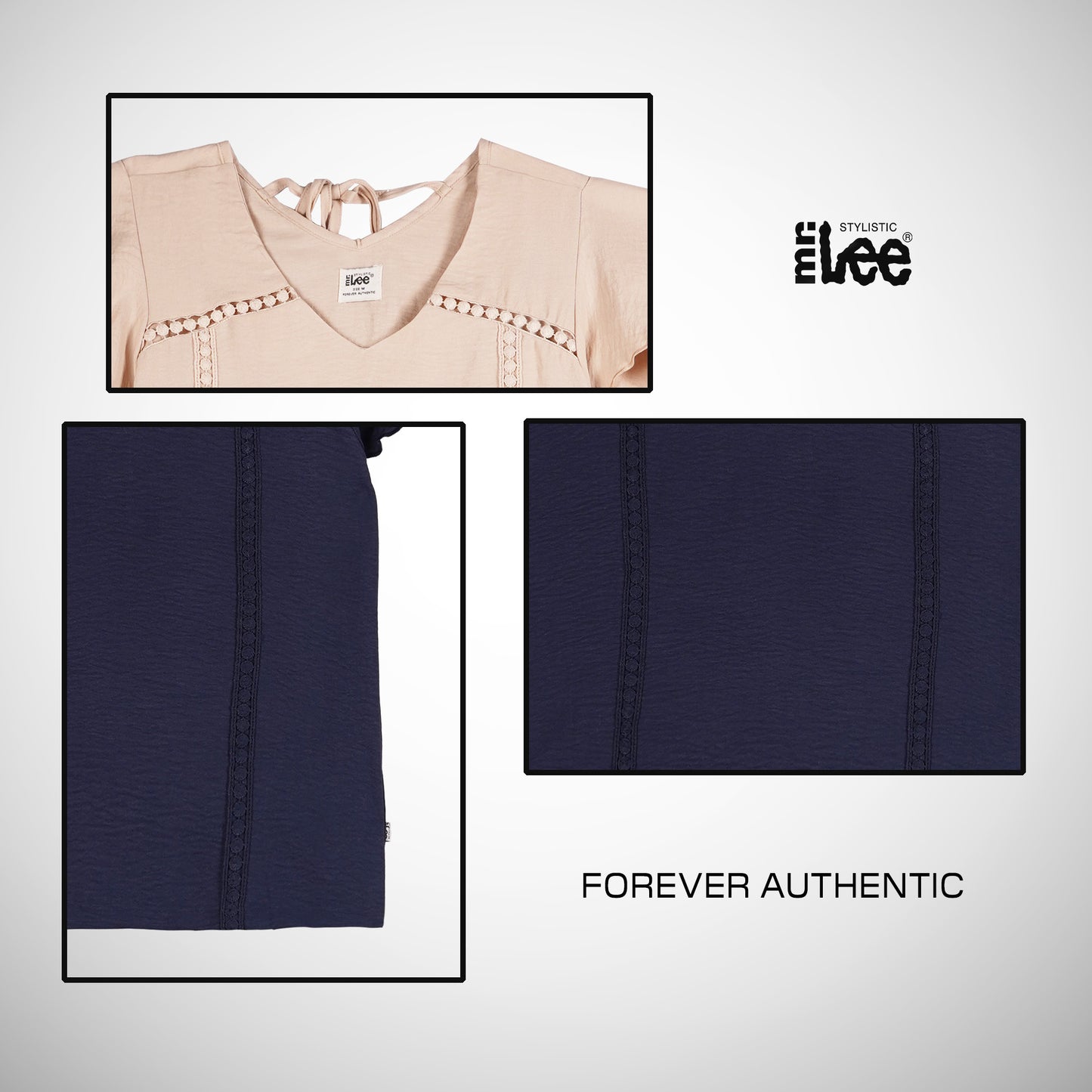 Stylistic Mr. Lee Ladies Basic Woven Shirt Boxy Fit 171321 (Beige)