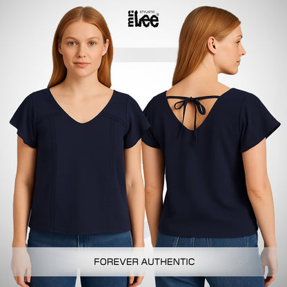 Stylistic Mr. Lee Ladies Basic Woven Shirt Boxy Fit 171321 (Navy)