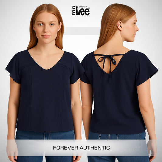 Stylistic Mr. Lee Ladies Basic Woven Shirt Boxy Fit 171321 (Navy)