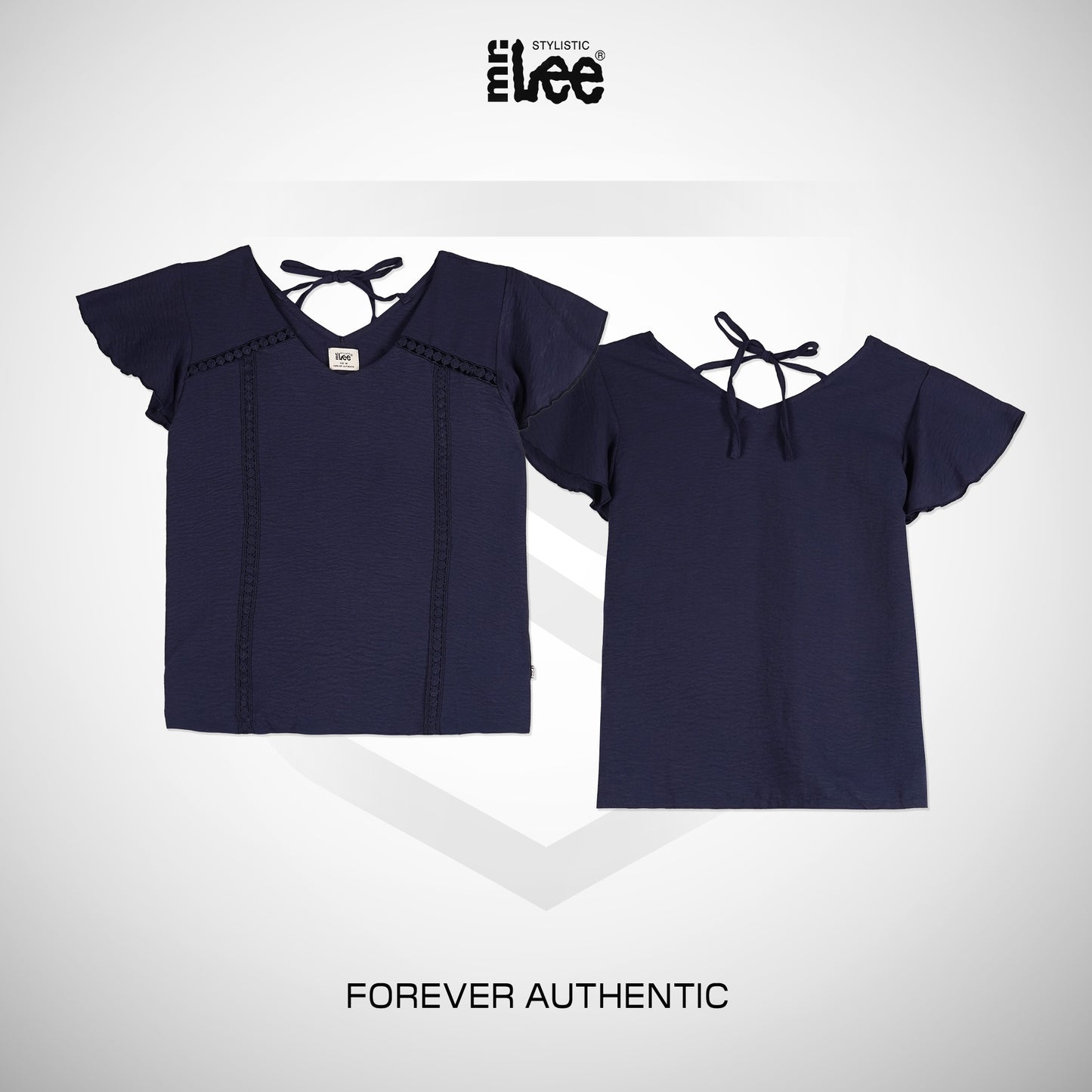 Stylistic Mr. Lee Ladies Basic Woven Shirt Boxy Fit 171321 (Navy)