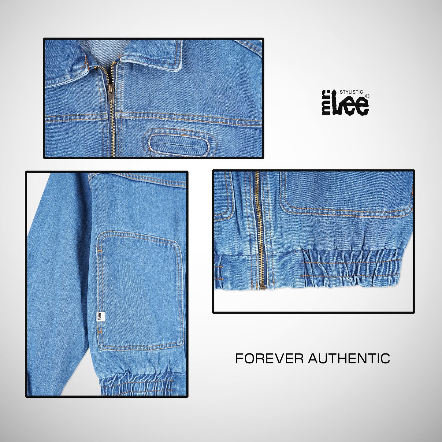 Stylistic Mr. Lee Ladies Basic Jacket Loose Fit 188108 (Light Wash)
