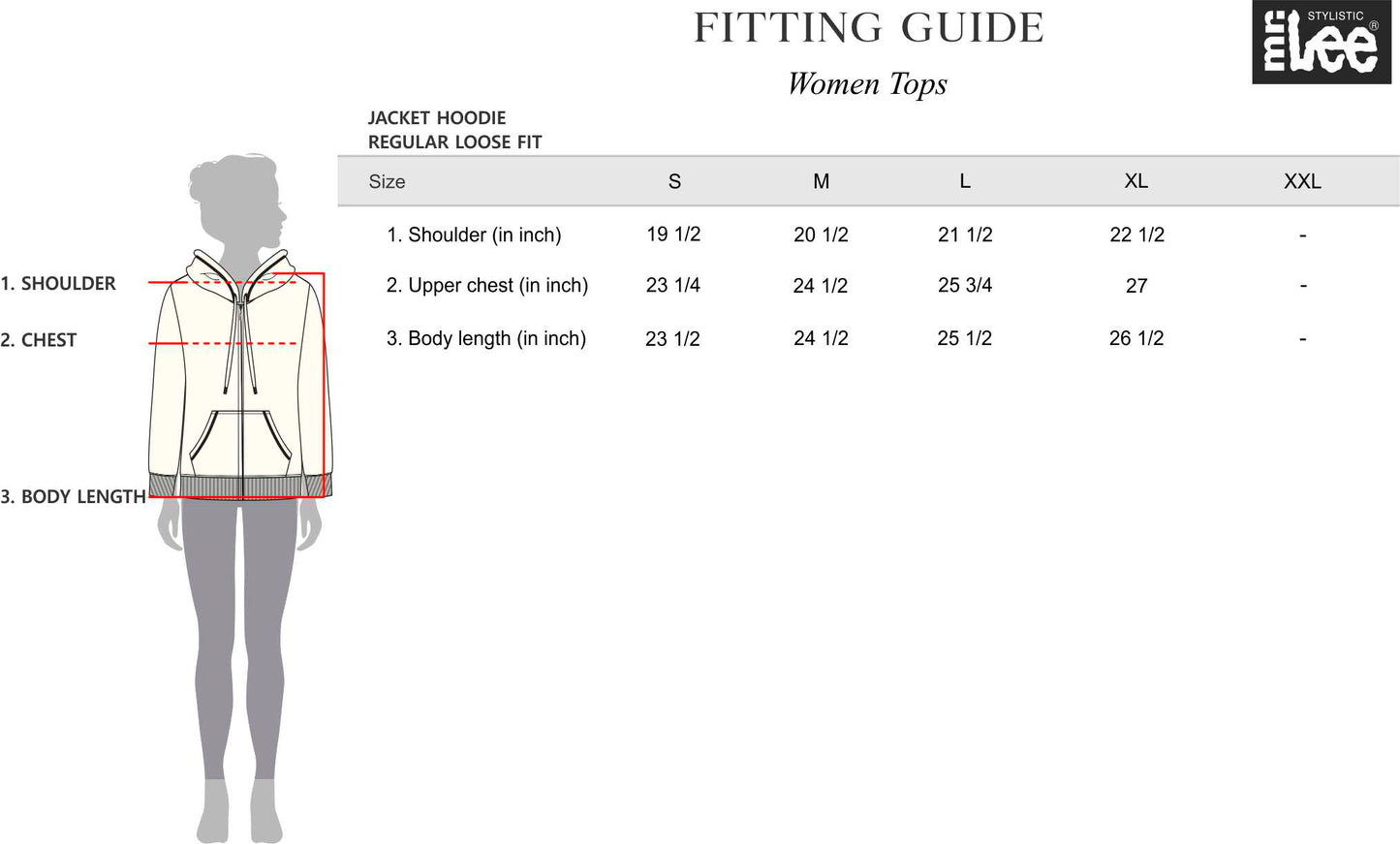 Stylistic Mr. Lee Ladies Basic Jacket Loose Fit 188108 (Light Wash)