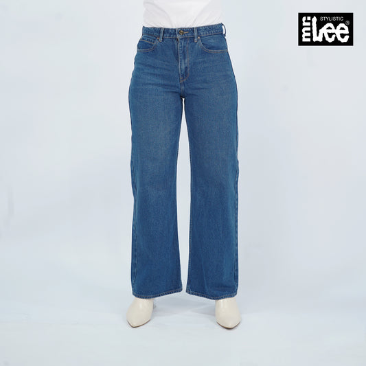 Stylistic Mr. Lee Ladies Basic Denim Pants High Waist 181544 (Medium Shade)