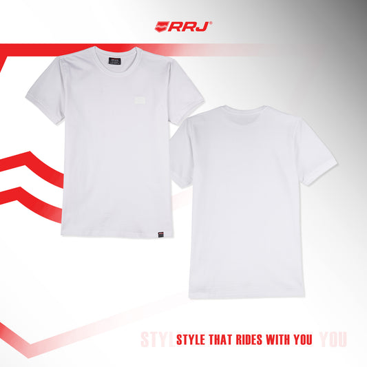 RRJ Men's Basic Tees Semibody Fitting 158333 (White)