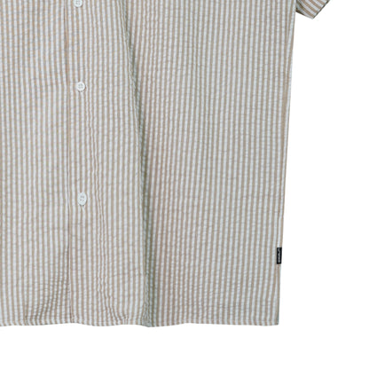 RRJ Men's Basic Woven Shirt Semibody Fitting 169740 (Brown)