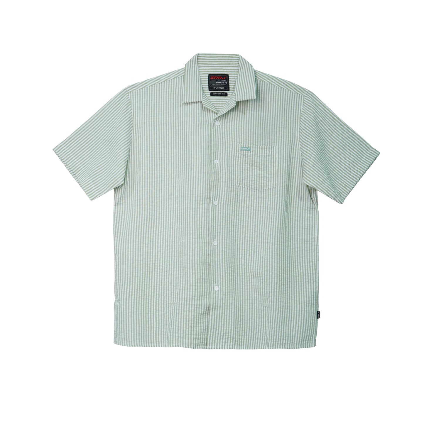 RRJ Men's Basic Woven Shirt Semibody Fitting 169740 (Fatigue)