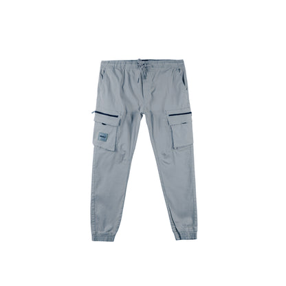 RRJ Men's Basic Non-Denim Cargo Pants Mid-Rise 177235 (Light Gray)