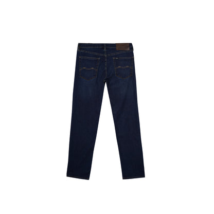 RRJ Men's Basic Denim Pants Superskinny Fitting Mid-Rise 179064-U (Dark Shade)