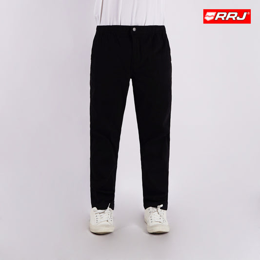 RRJ Men's Basic Non-Denim Trouser Pants 182943 (Black)