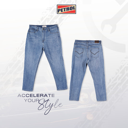 Petrol Ladies Basic Denim Boyfriend Jeans Mid-Rise 180071-U (Light Shade)