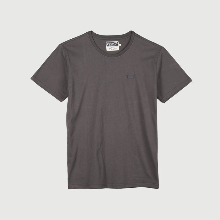 Petrol Basic Tees for Men Slim Fitting Shirt CVC Jersey Fabric Trendy fashion Casual Top Charcoal T-shirt for Men 148711-U (Charcoal)