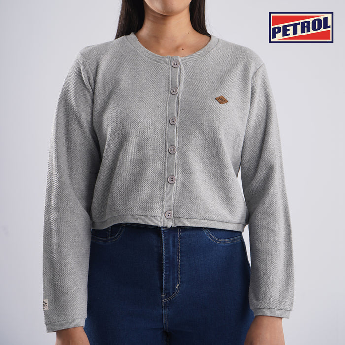 Petrol Ladies Basic Jacket for Women Long Sleeve Relaxed Fitting Trendy Fashion High Quality Apparel Comfortable Casual Jacket for Women 138582-U (Light Heather Gray)