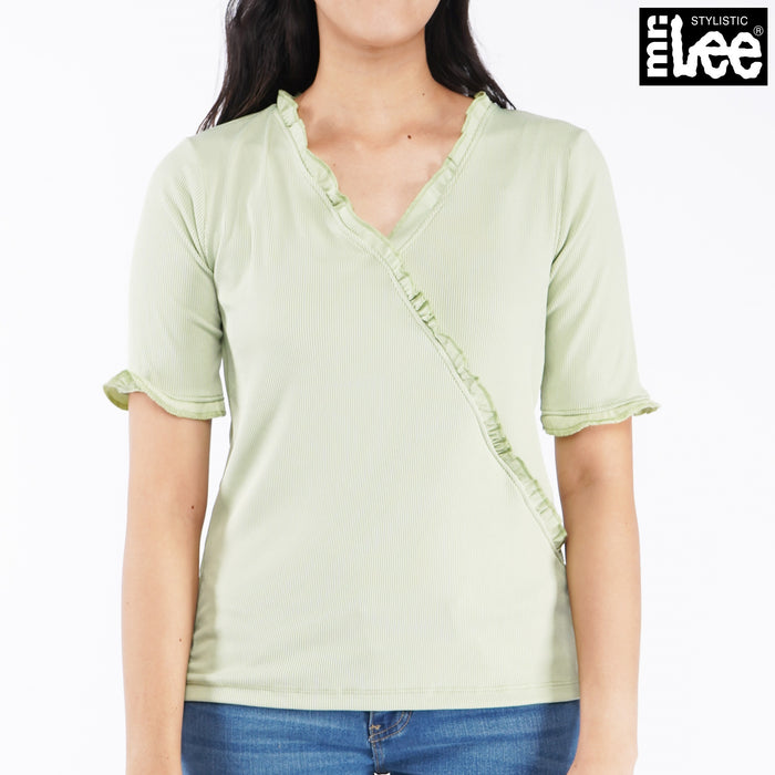 Stylistic Mr. Lee Ladies' Basic Tees Regular Fit 118847-U (Green)