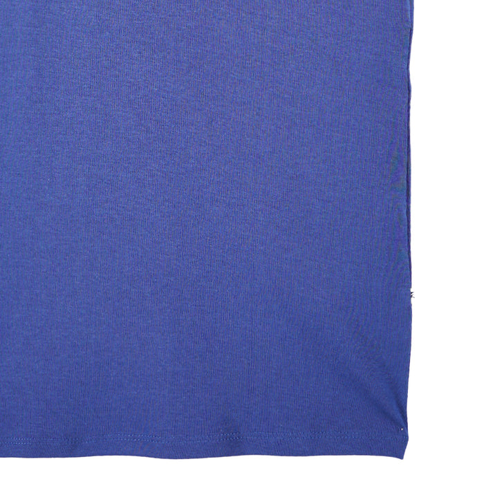 RRJ Basic Tees for Ladies Slim Fitting Ribbed Fabric Trendy fashion Casual Top Navy Blue Tees for Ladies 109485-U (Navy Blue)