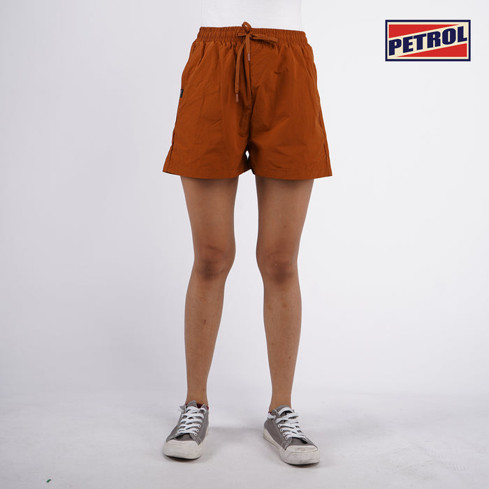 Petrol Basic Non-Denim Jogger Shorts for Ladies' Regular Fitting Rinse Wash Fabric Trendy fashion Casual Bottoms Brown Jogger short for Ladies 109560 (Brown)