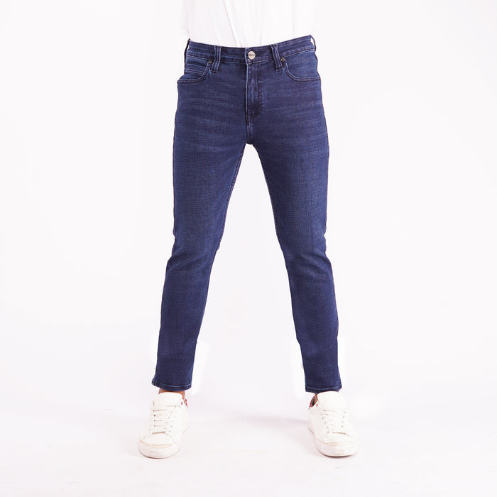 RRJ Basic Denim Pants for Men Super Skinny Fitting Mid Rise Trendy fashion Casual Bottoms Dark Shade Jeans for Men 128421 (Dark Shade)