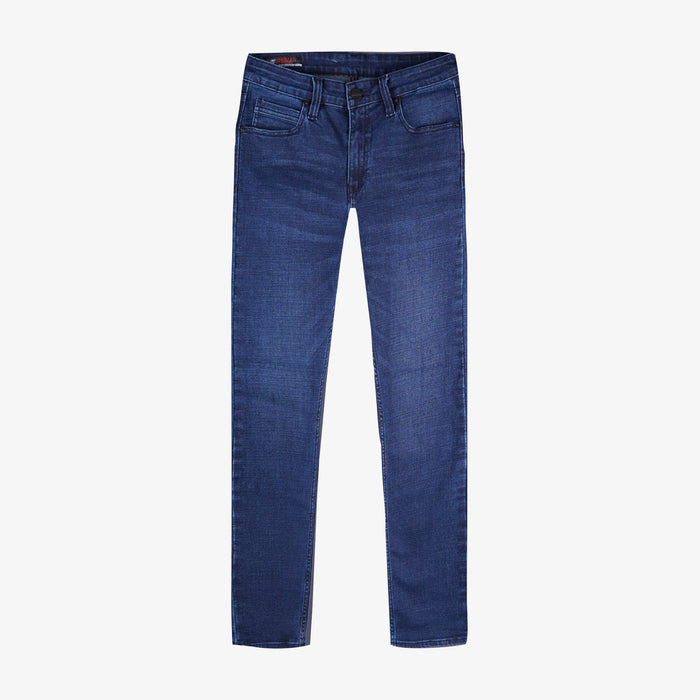 RRJ Basic Denim Pants for Men Super Skinny Fitting Mid Rise Trendy fashion Casual Bottoms Dark Shade Jeans for Men 128421 (Dark Shade)