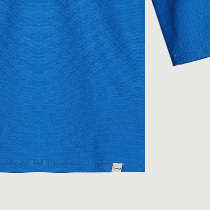 RRJ Basic Tees for Ladies Regular Fitting Shirt Trendy fashion Casual Top Blue T-shirt for Ladies 119823 (Blue)
