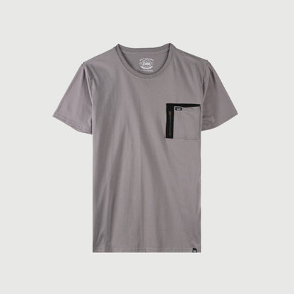Stylistic Mr. Lee Men's Basic Tees Round Neck T-shirt For Men with Chest Pocket Trendy Fashion Apparel High Quality Casual Top For Men  Semi body Fit 118293-U (Charcoal Gray)