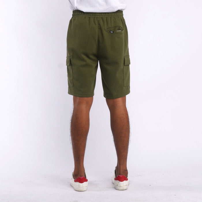 Stylistic Mr. Lee Men's Basic Non-Denim Jogger Short for Men with side pocket Trendy Fashion High Quality Apparel Comfortable Casual jogger short for Men 126133 (Moss Green)