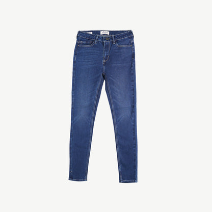 Petrol Ladies Basic Denim Stretchable Hi Waist Pants Super skinny fitting Extreme w/ details Trendy fashion Casual Bottoms Dark Shade Denim Pants for Ladies 132140-U (Dark Shade)