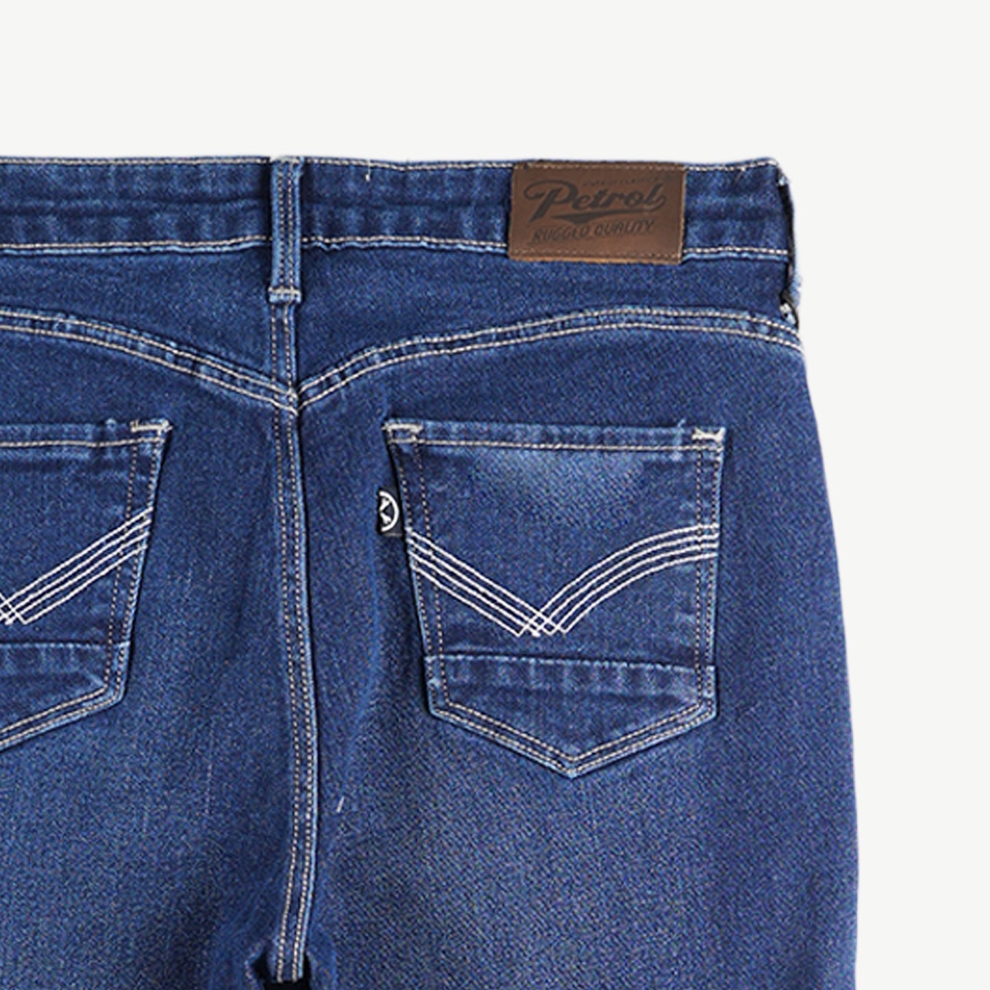 Petrol Ladies Basic Denim Stretchable Hi Waist Pants Super skinny fitting Extreme w/ details Trendy fashion Casual Bottoms Dark Shade Denim Pants for Ladies 132140-U (Dark Shade)