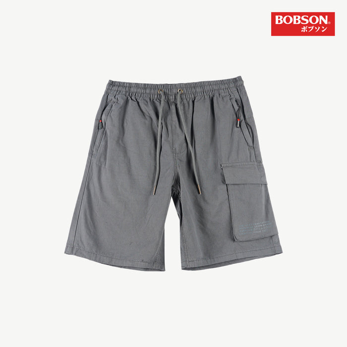 Bobson Japanese Men's Basic Non-Denim Cargo short for Men Trendy Fashion High Quality Apparel Comfortable Casual short for Men Mid Rise 127689 (Navy)