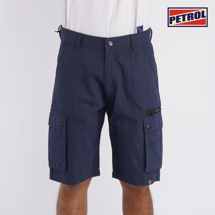 Petrol Men's Basic Non-Denim Cargo short for Men Trendy Fashion High Quality Apparel Comfortable Casual short for Men Mid Rise 127758 (Navy
