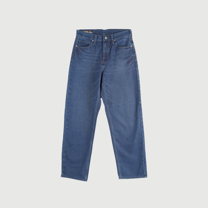 RRJ Men's Basic Denim Baggy Jeans for Men Trendy Fashion High Quality Apparel Comfortable Casual Pants for Men 136192 (Medium Shade)