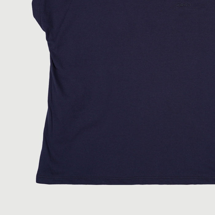 RRJ Basic Tees for Ladies Regular Fitting Shirt Trendy fashion Casual Top Blue T-shirt for Ladies 126094 (Blue)