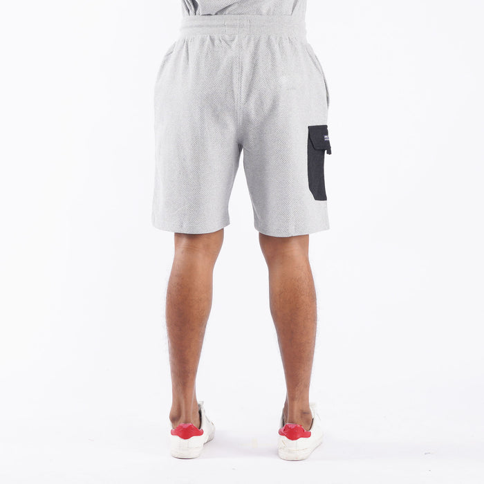 Petrol Basic Non-Denim Jogger Shorts for Men Trendy Fashion Regular Fitting Garment Wash Fabric Casual short Navy Jogger short for Men 113843 (Heather Gray)